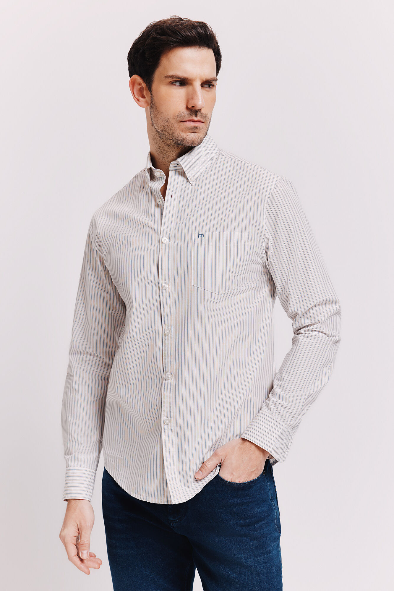 Milano Camisa rayas manga larga