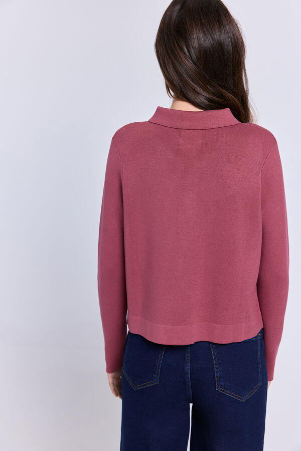 Milano Cardigan grueso con bolsillos Coral