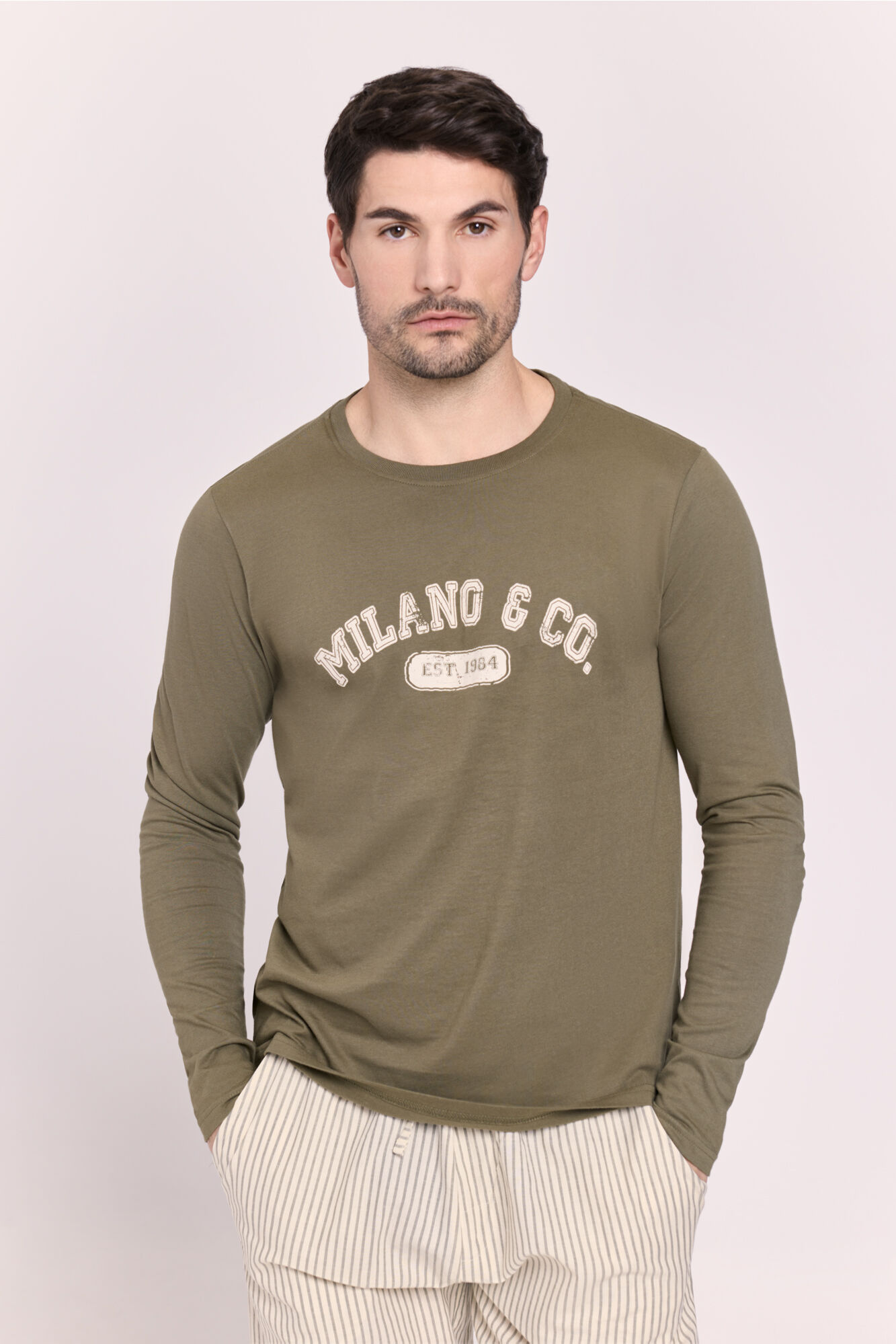 Milano Pijama punto y tela