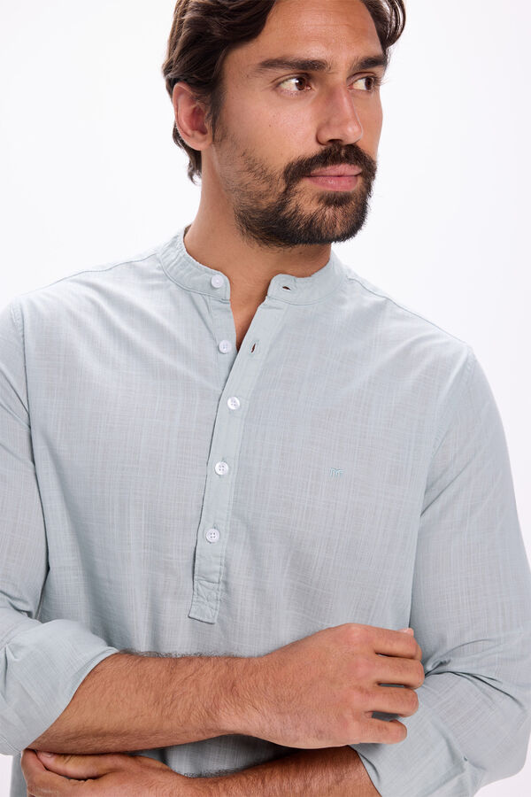 Milano Camisa Mao Polo Azul