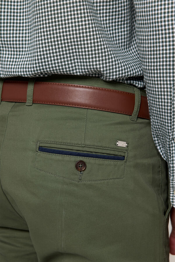 Milano Cal&ccedil;as chino lisas Verde