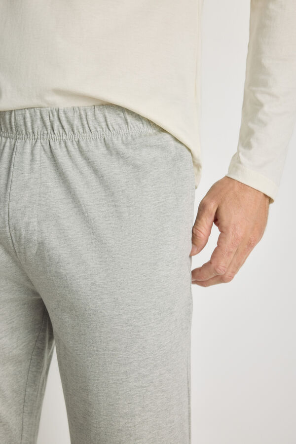 Milano Pijama de malha Marfim