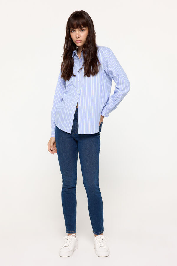 Milano Camisa Oxford Azul