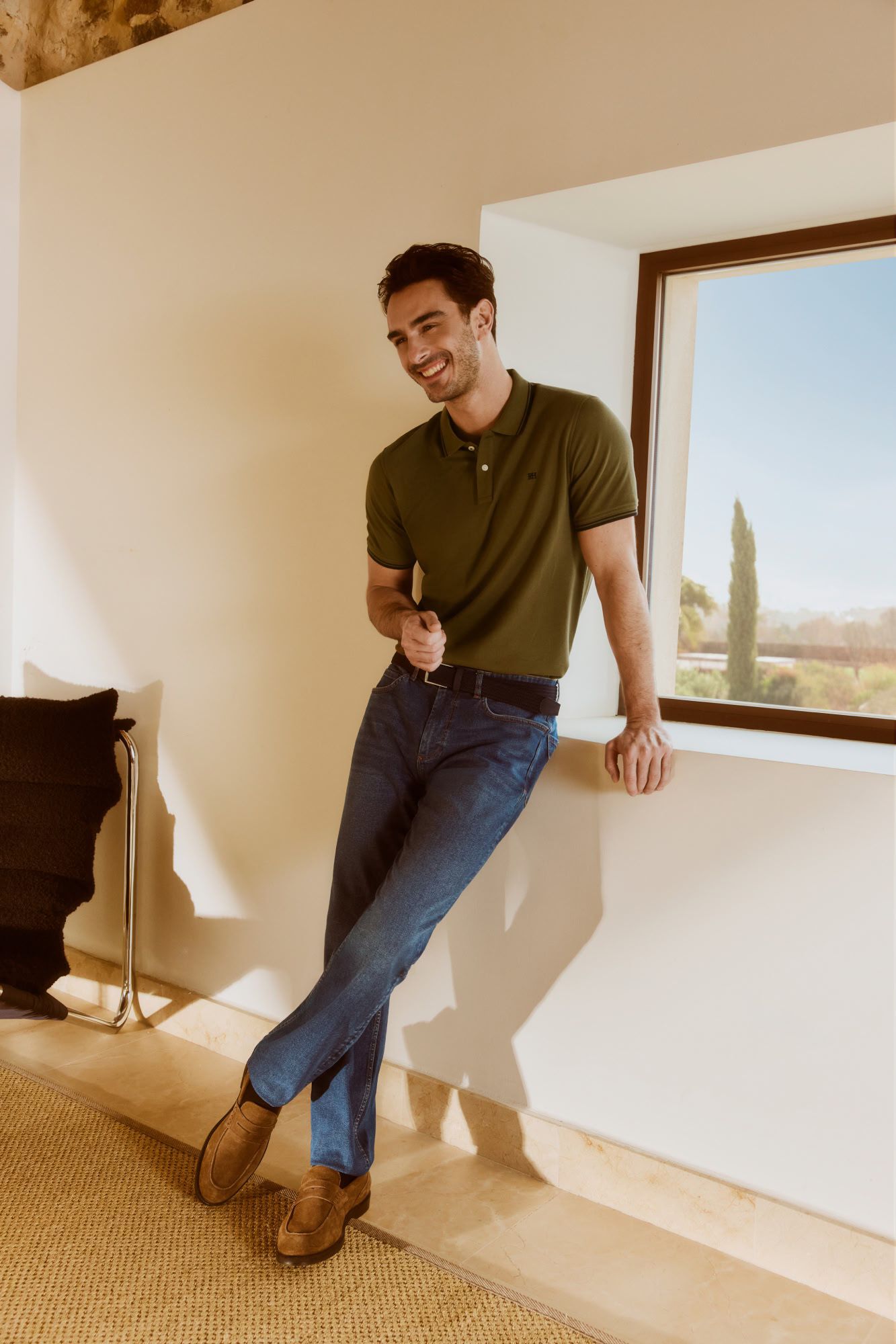 Pedro del Hierro Polo manga curta