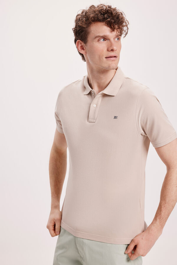 Pedro del Hierro Polo B&aacute;sico PDH Bege