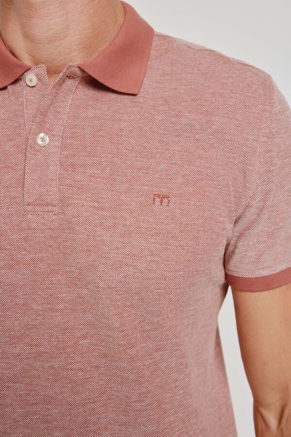 Milano Polo de manga curta Vinho