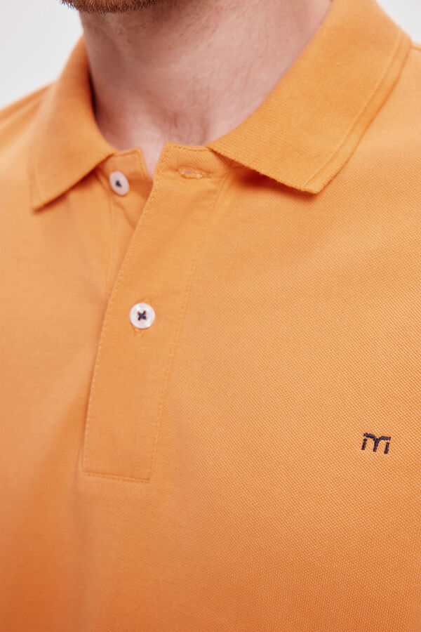 Milano Polo Piqué Básico Laranja