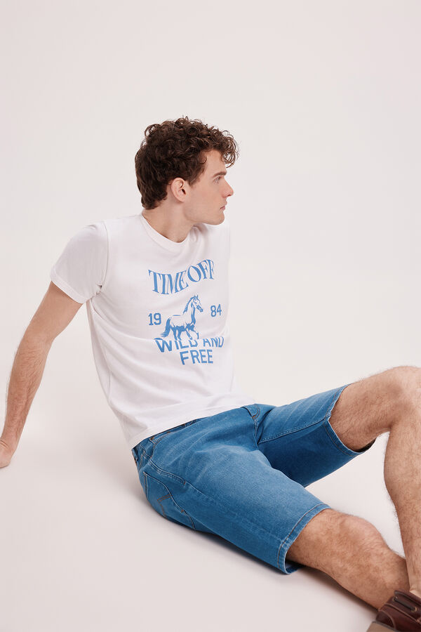 Milano Bermuda Denim Slim Azul Claro