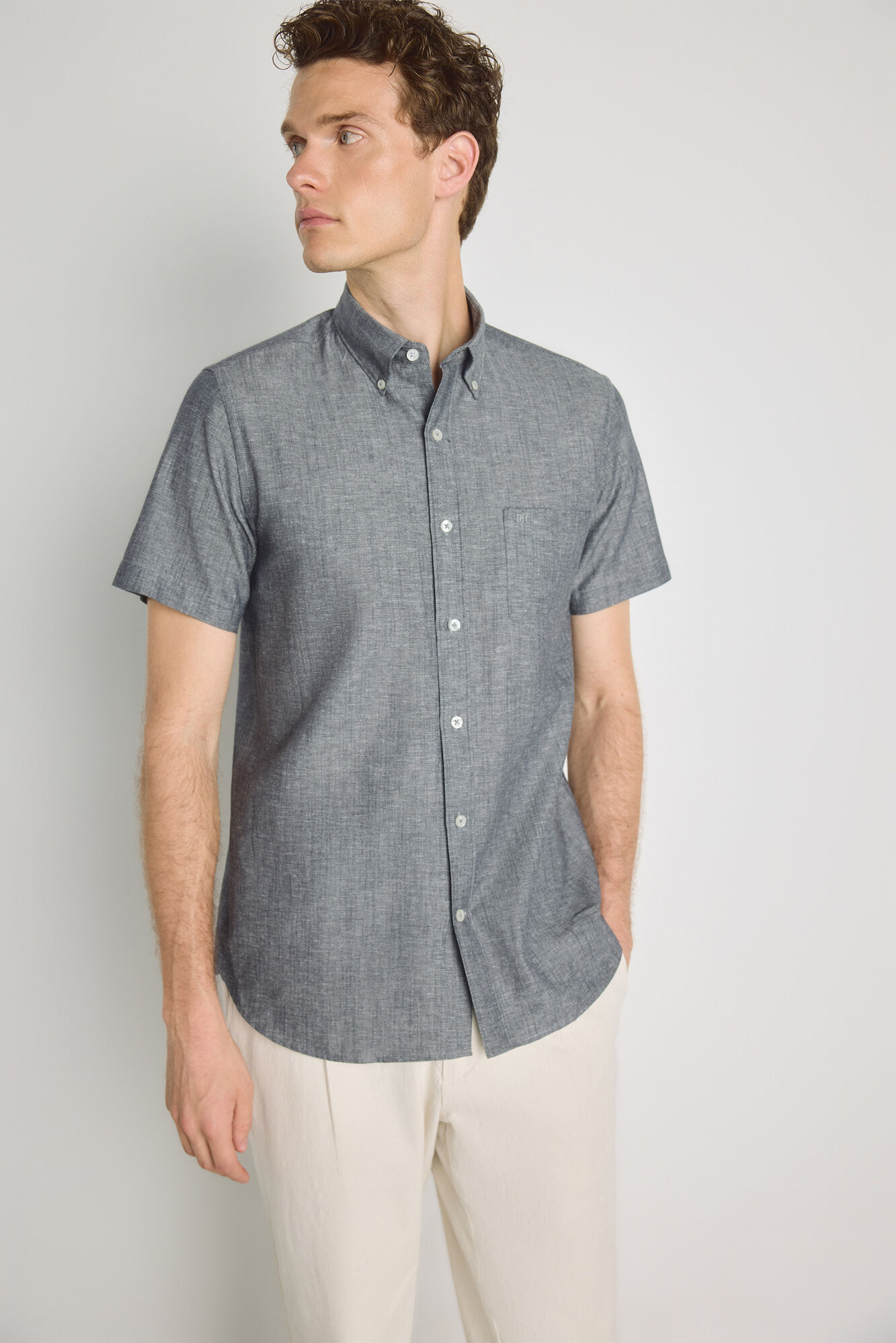 Pedro del Hierro Camisa lisa manga corta