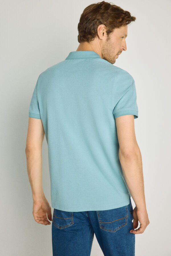 Pedro del Hierro Polo de manga curta Azul