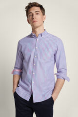 Fifty Outlet Camisa Oxford Rayas Azul marino