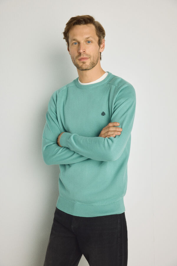 Springfield Camisola gola caixa Verde