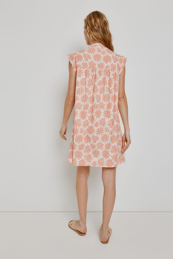 Milano Vestido corto estampado Coral