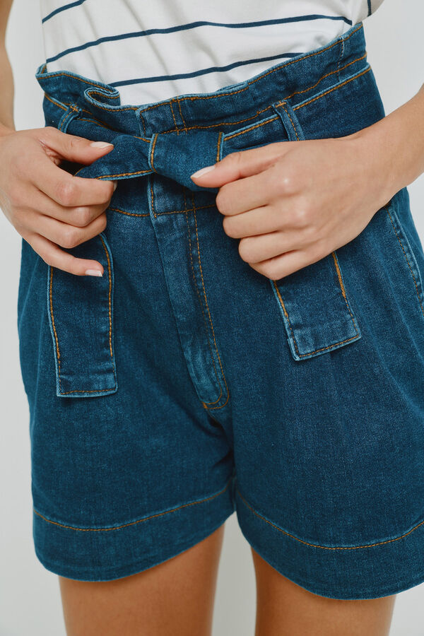 Milano Bermuda jeans regular fit Marinho