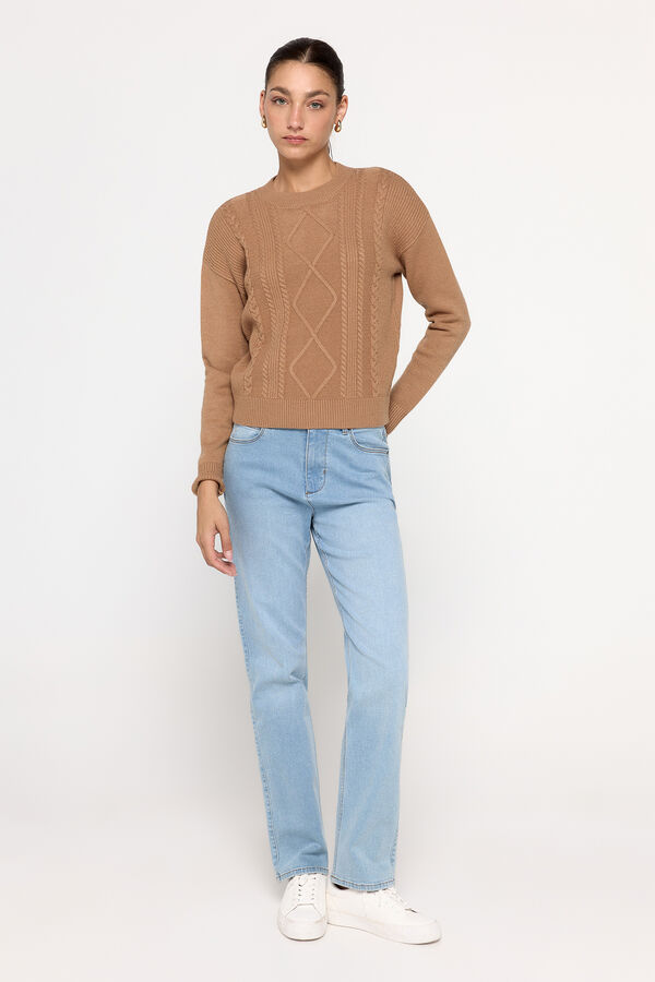 Milano Su&eacute;ter tricotado Camel