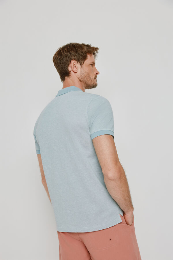 Milano Polo de manga curta Azul