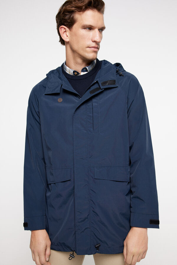 Fifty Outlet Parka ligera con capucha navy