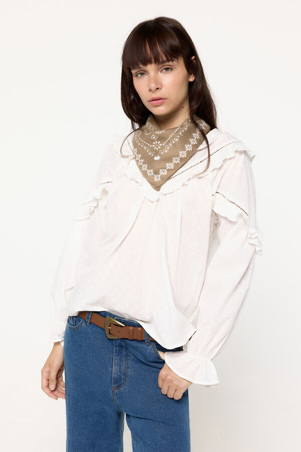 Milano Blusa Popelin Blanco