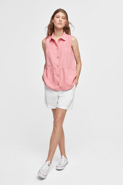 Fifty Outlet Blusa camiseira Coral