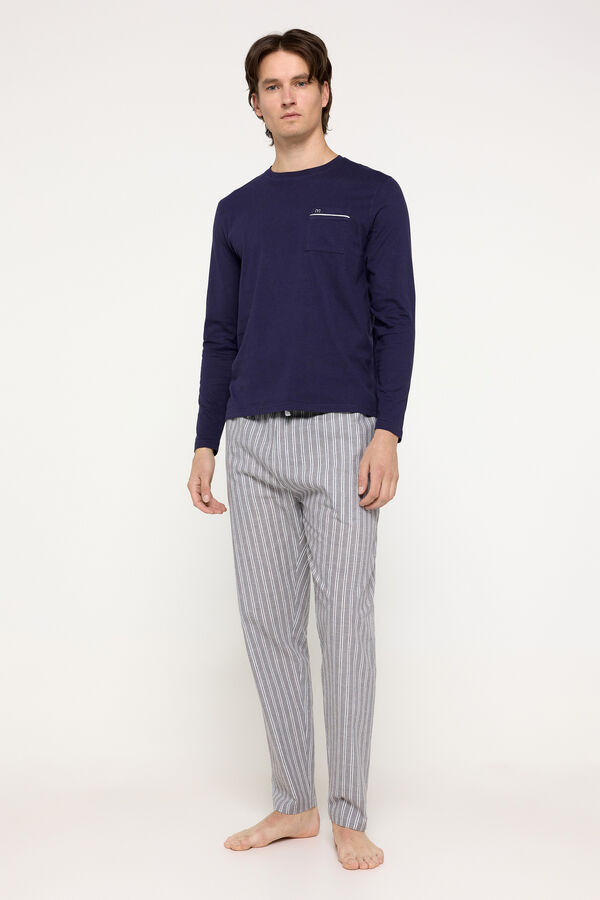 Milano Pijama de cuadros Navy