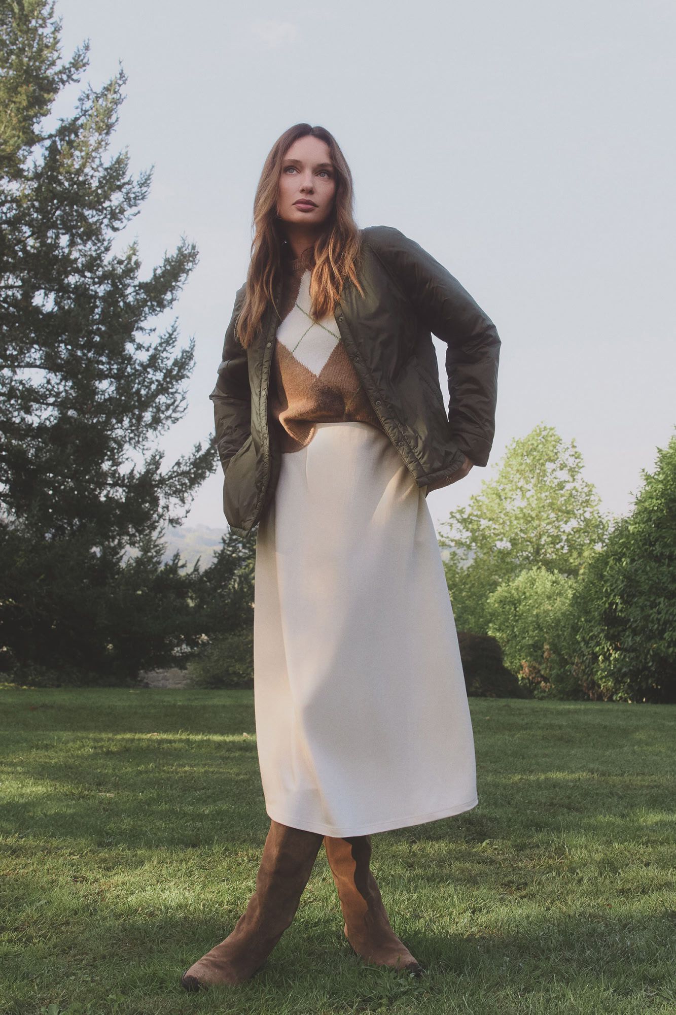 Milano Falda midi cinturilla el&aacute;stica