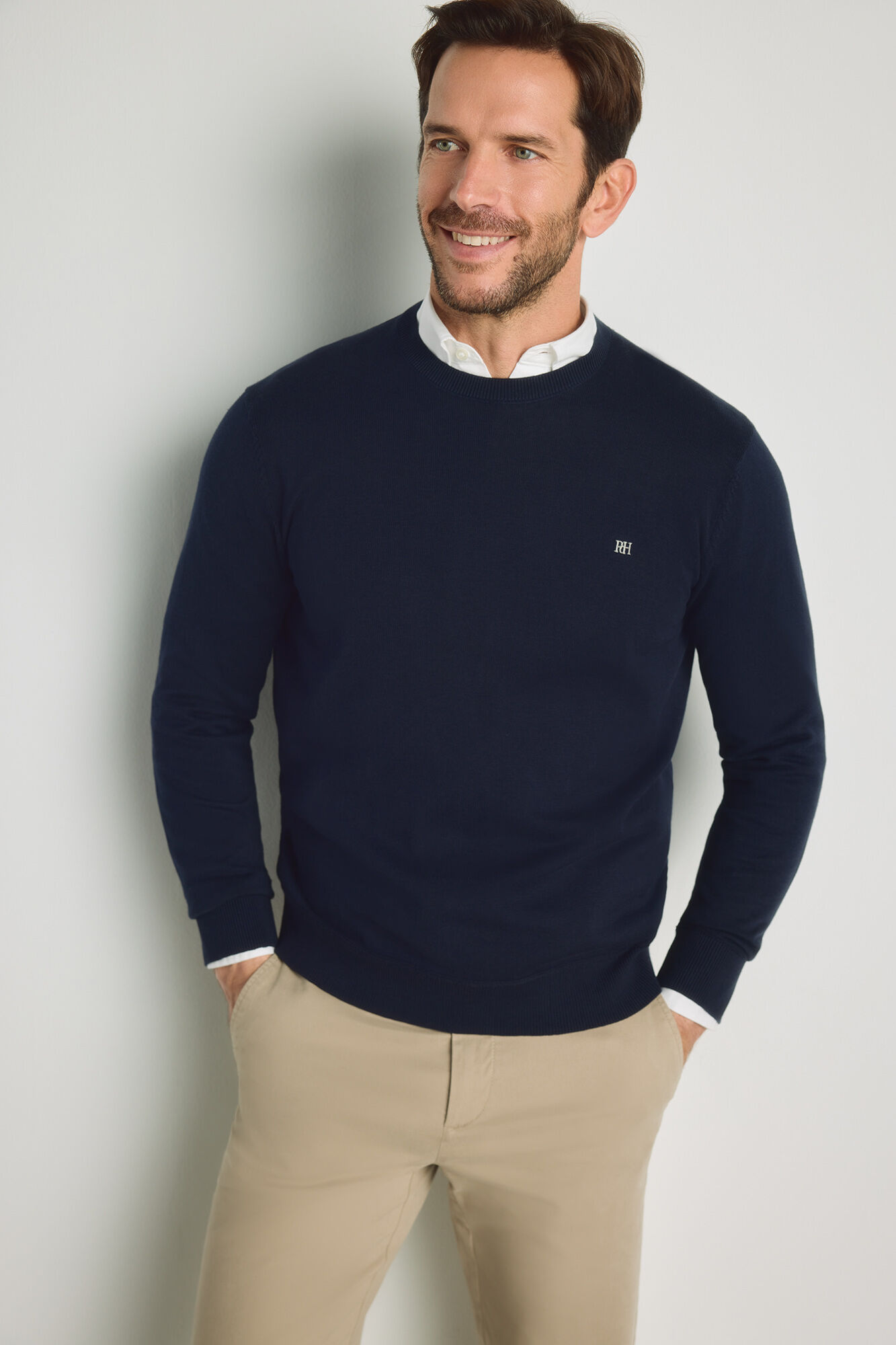 Pedro del Hierro Camisola gola caixa
