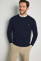Pedro del Hierro Jersey cuello caja Navy