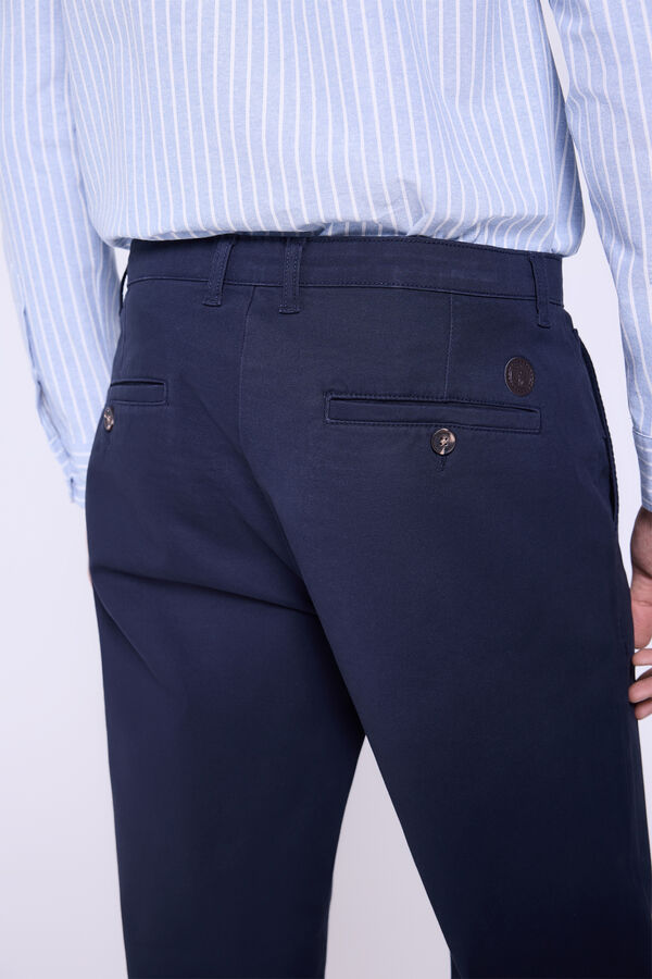 Springfield Calças Chino Slim Fit Marinho