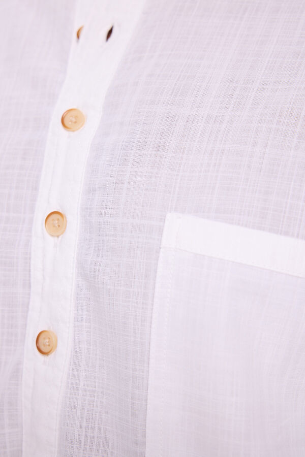 Milano Camisa Mao Polera Blanco