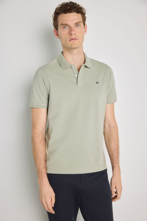 Pedro del Hierro Polo de manga curta C&aacute;qui