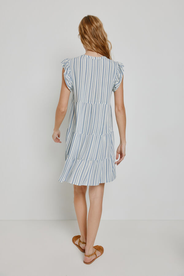 Milano Vestido corto estampado Azul