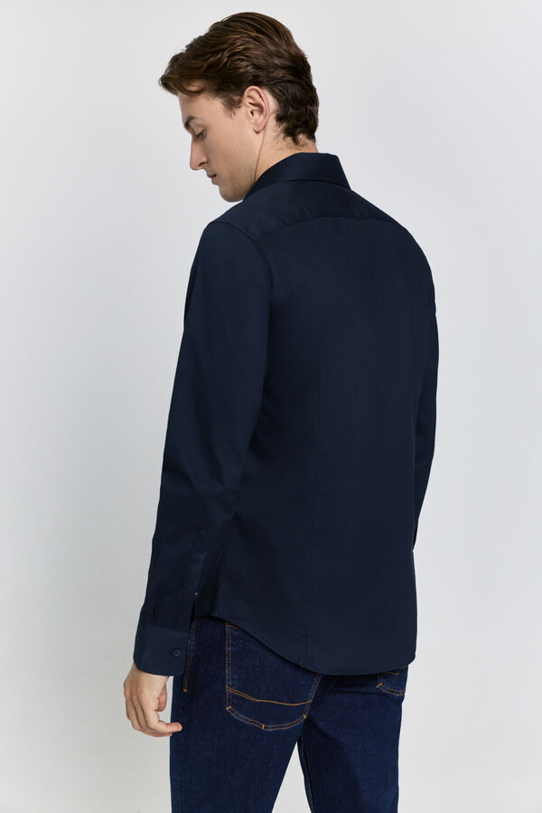 Milano Camisa vestir slim fit Navy