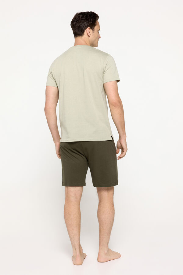 Milano Pijama corto algod&oacute;n Verde