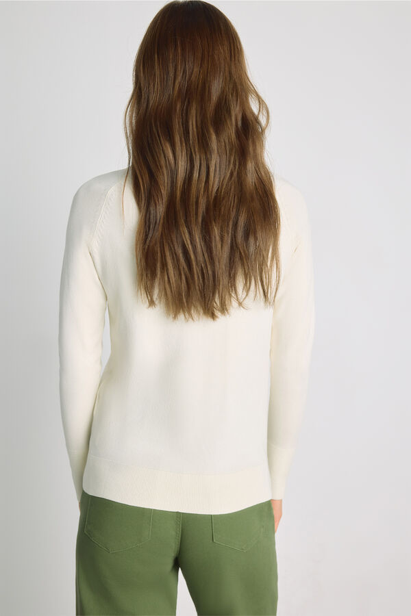 Milano Jersey cuello redondo Beige