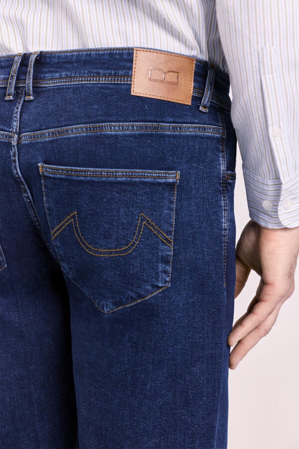 Milano Pantal&oacute;n vaquero fit recto Navy