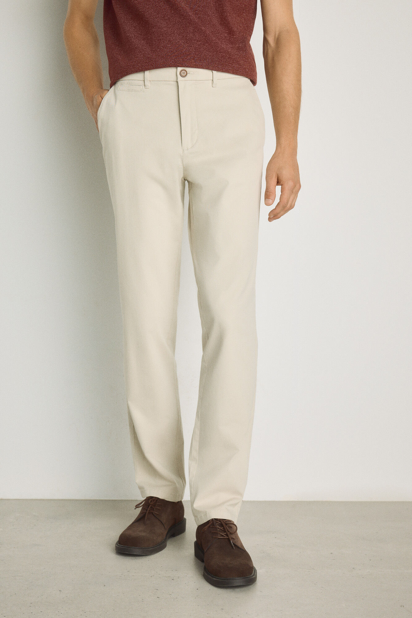 Pedro del Hierro Pantal&oacute;n chino regular fit