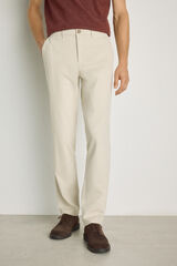 Pedro del Hierro Pantal&oacute;n chino regular fit Beige/Camel