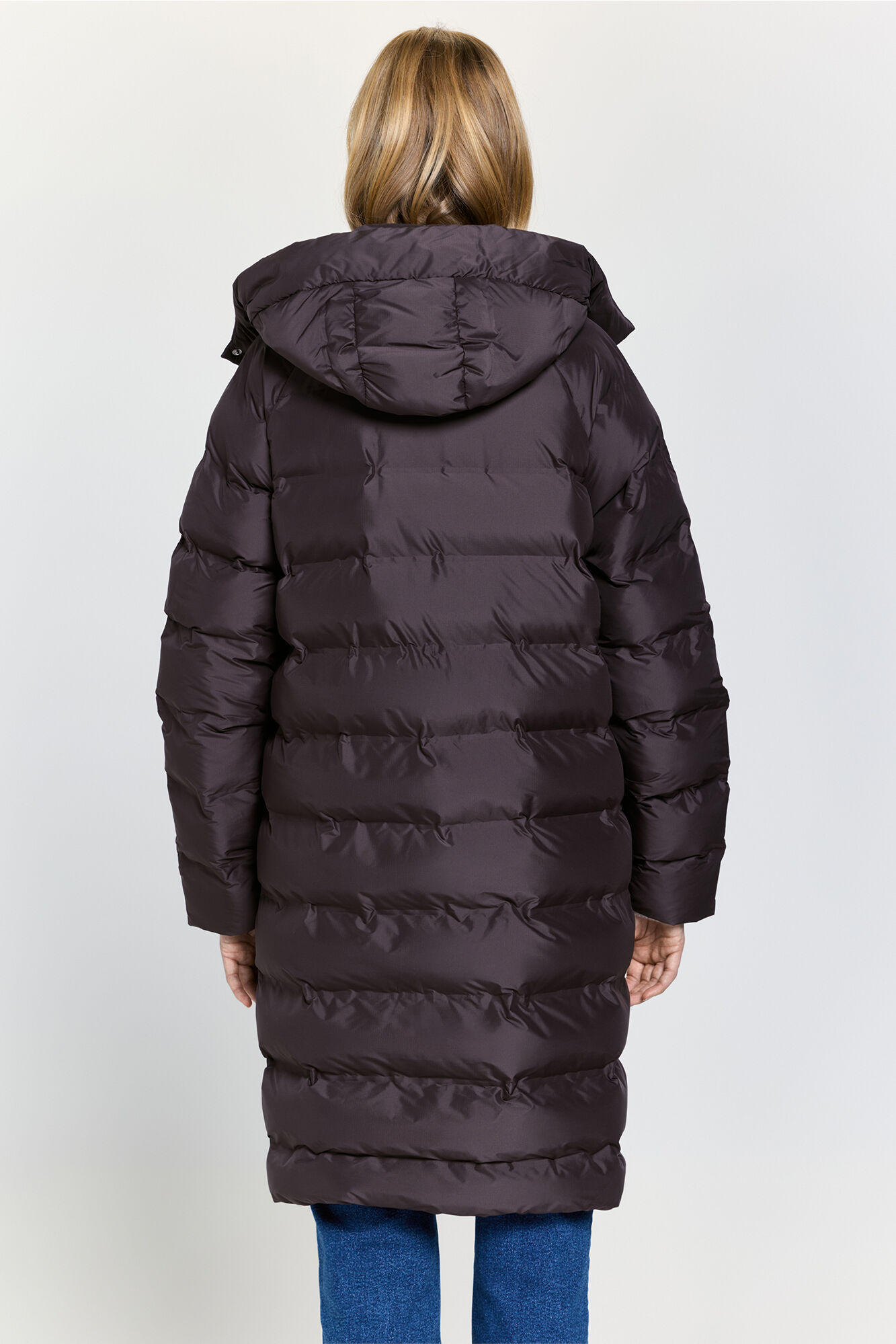 Milano Abrigo largo acolchado capucha