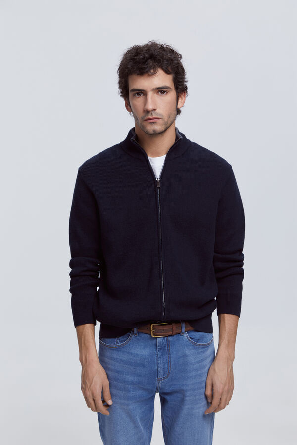 Milano Cardigan cremallera Navy