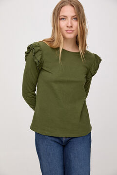 Fifty Outlet CAMISETA SOSTENIBLE VOLANTES green water