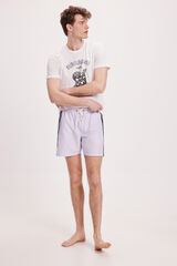 Milano Maiô liso com fita Milano lateral Púrpura