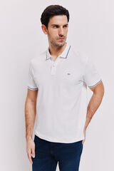 Milano Polo manga curta Branco