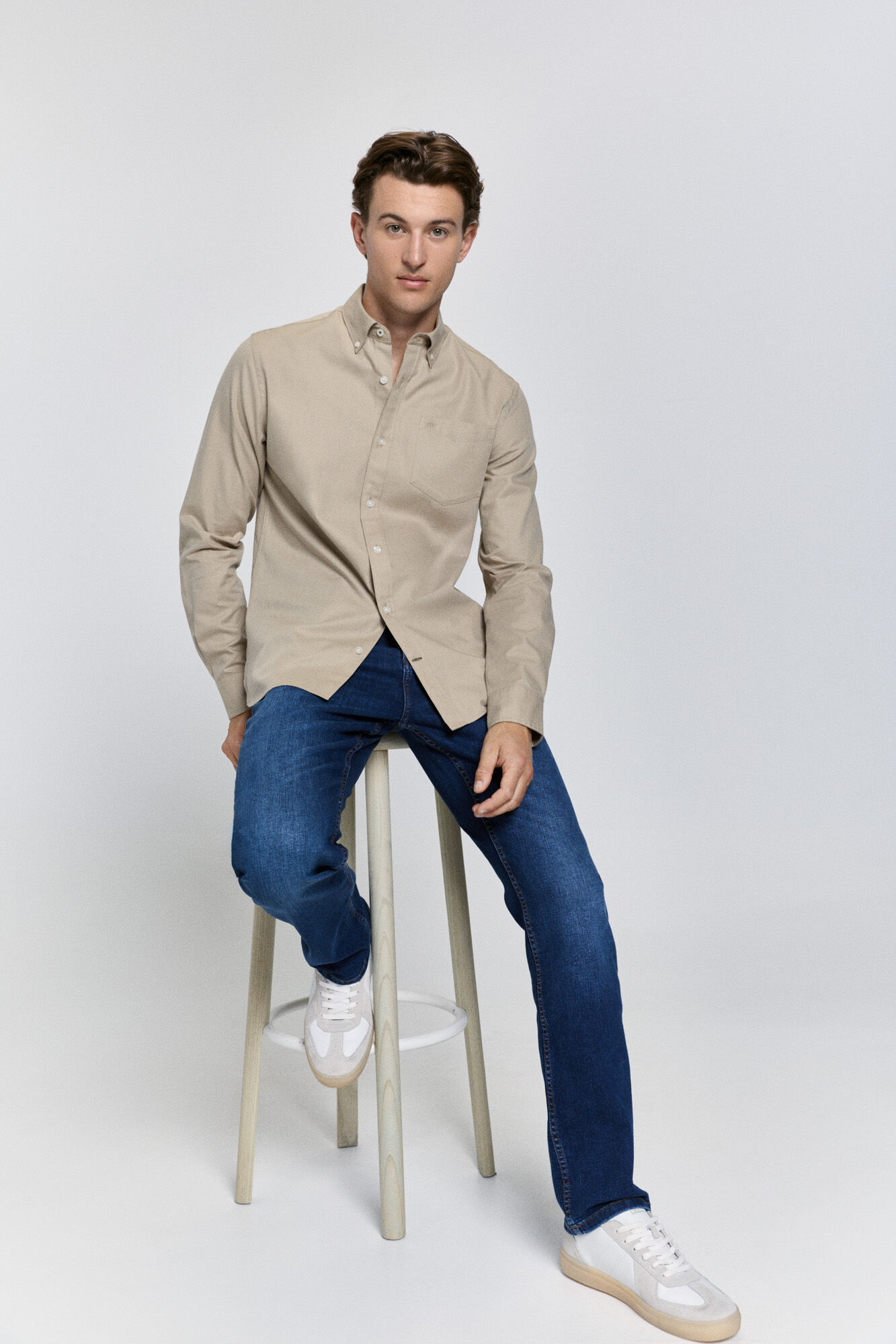 Pedro del Hierro Camisa lisa relaxed fit