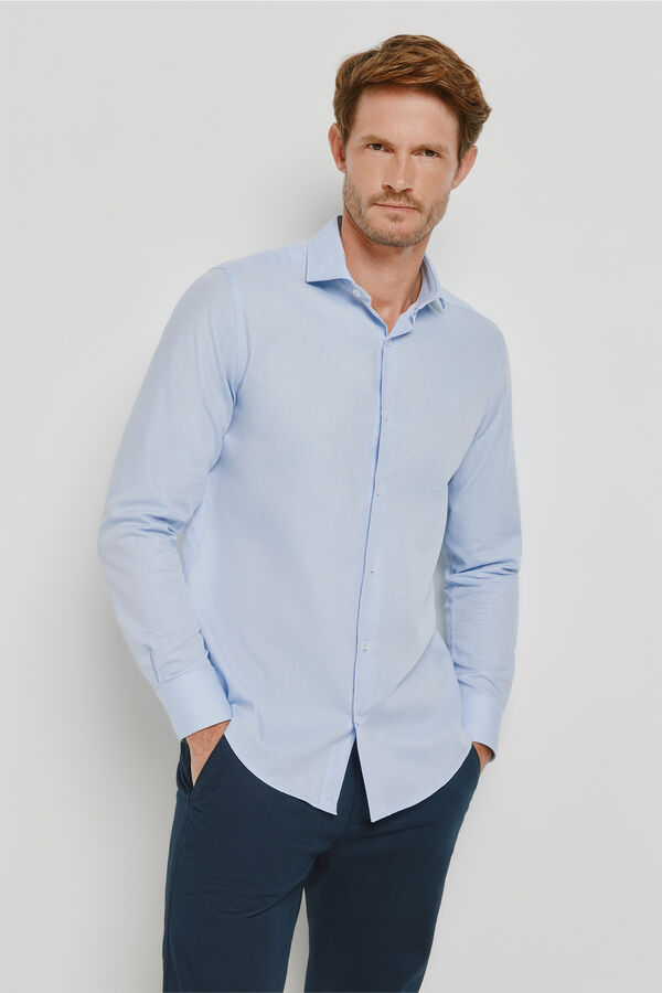 Milano Camisa vestir manga larga Azul Claro