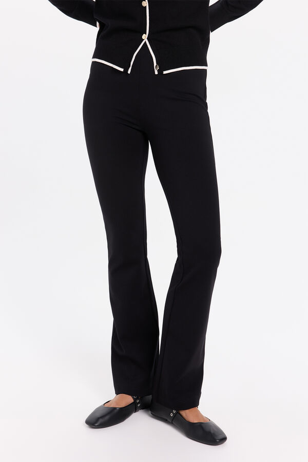 Milano Calça elásticas boca de sino Preto