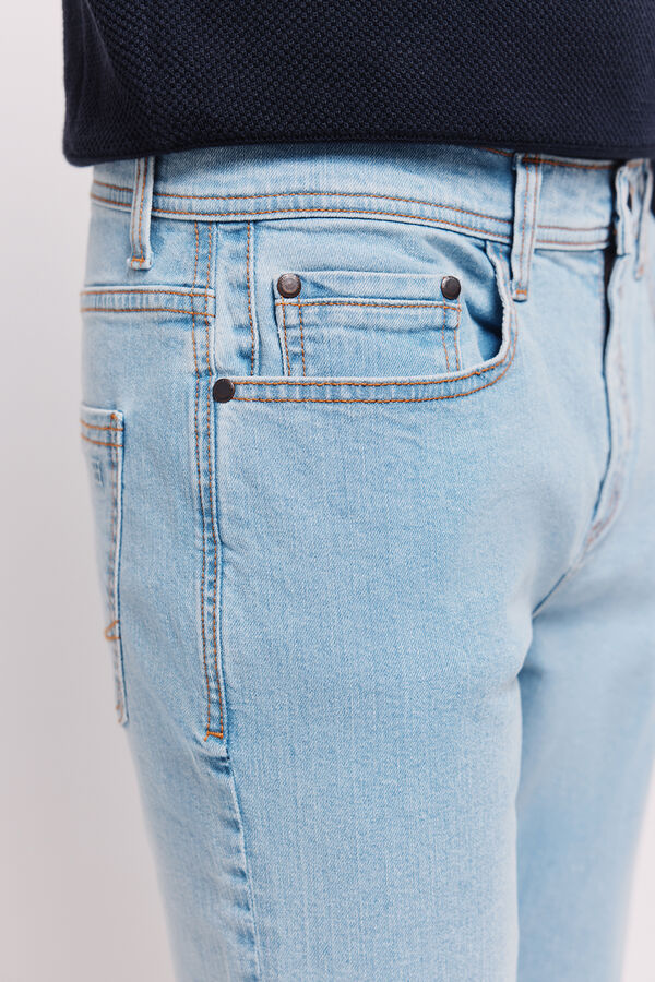 Pedro del Hierro Pantal&oacute;n vaquero slim fit Azul Claro