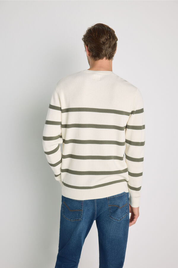 Milano Jersey cuello caja Beige