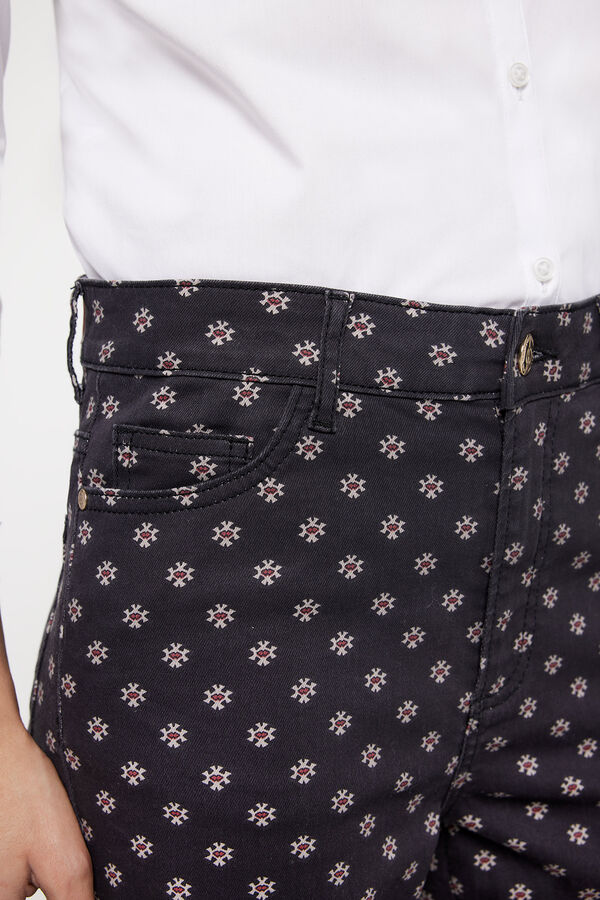 Milano Cal&ccedil;as estampadas Preto