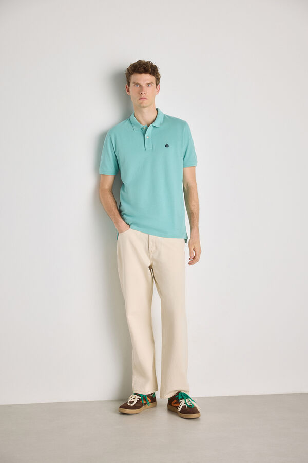 Springfield Polo de manga curta Verde