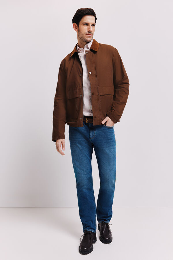 Milano Chaqueta de algod&oacute;n Marr&oacute;n